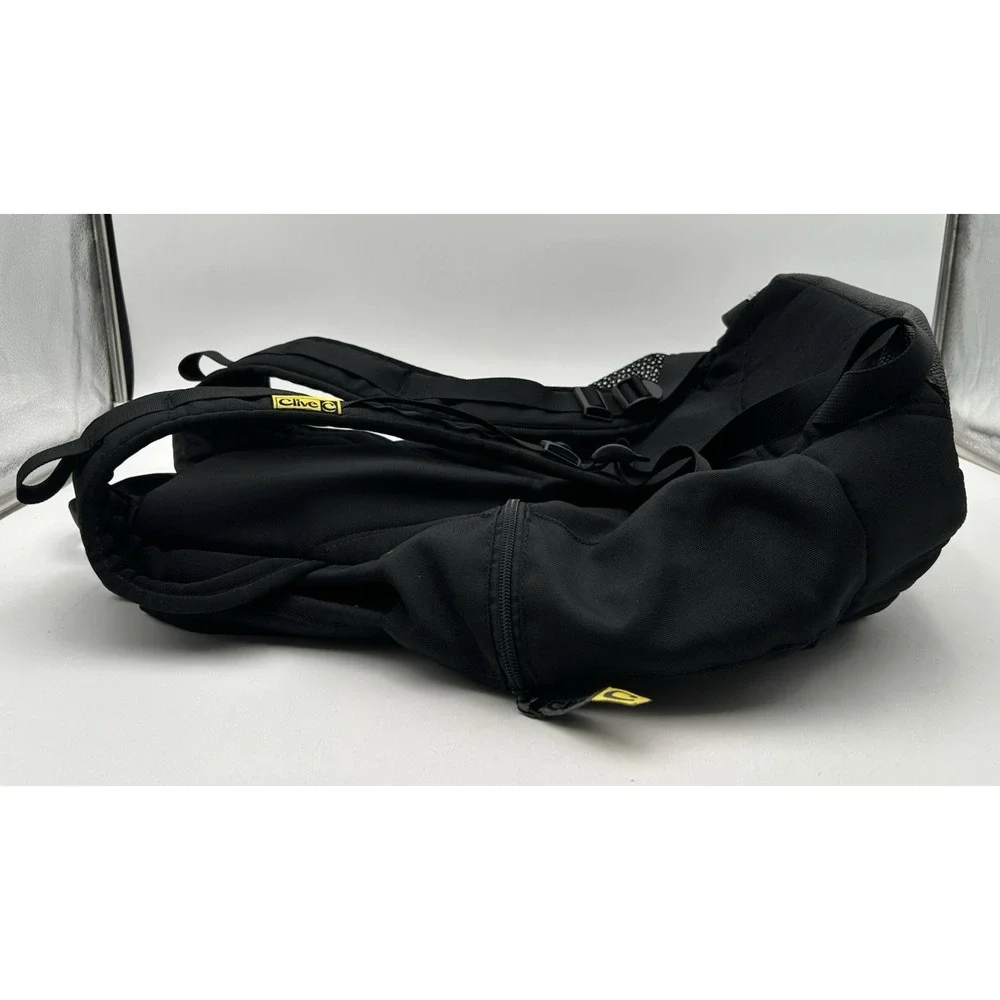 Vtg 90s Clive Trainer Skateboard Snowboard  Backpack Rare Black Carry Straps